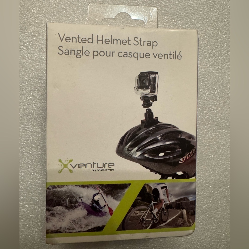 Xventure Vented Helmet Strap Mount For Camera With 1/4” Thread. Brand New!